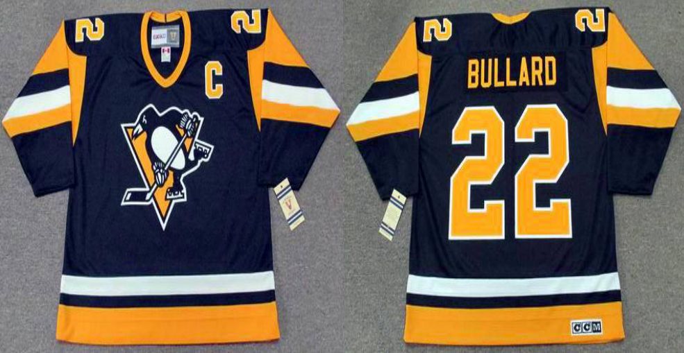 2019 Men Pittsburgh Penguins 22 Bullard Black CCM NHL jerseys